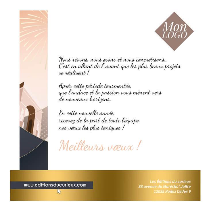 Texte de Voeux original & professionnel - Exemple de message entreprise